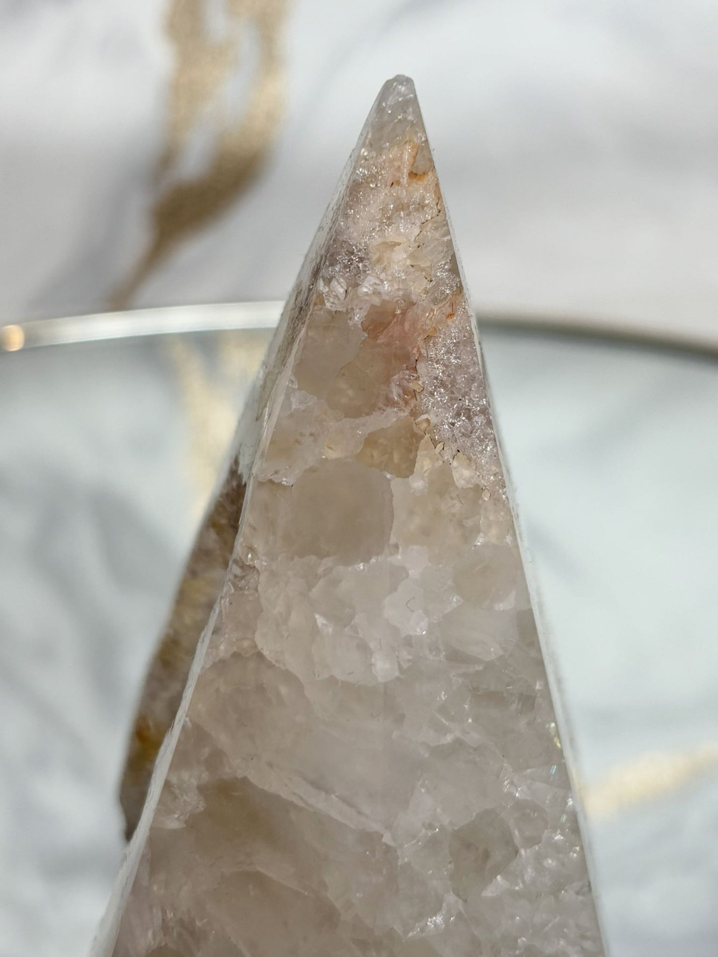 Achat-Diamant mit Kristalldruse