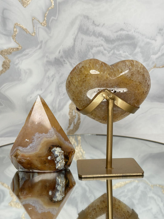 Set: Goldenes Herz & Diamant