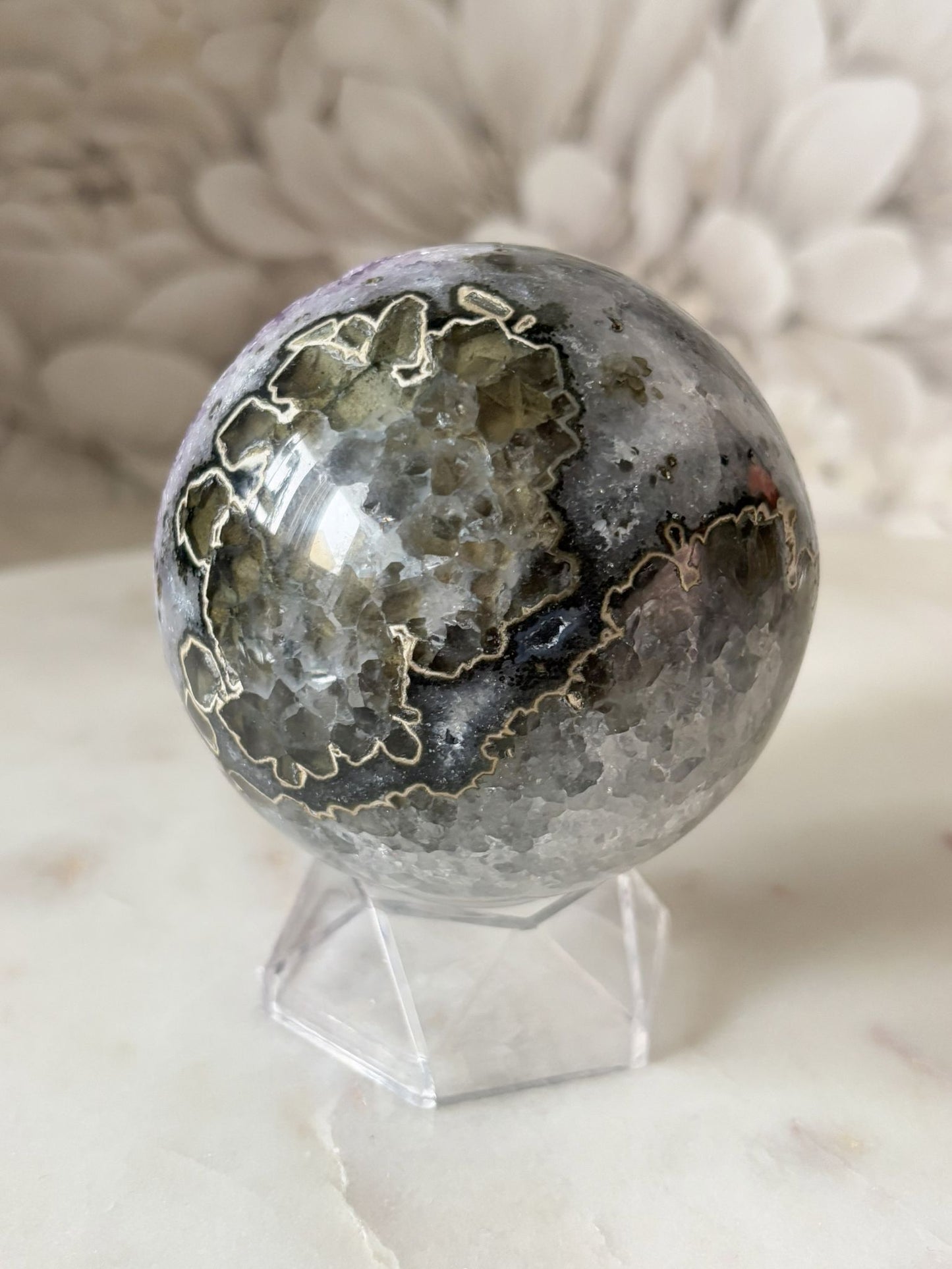 Amethyst Kugel 1 (tolles Muster)