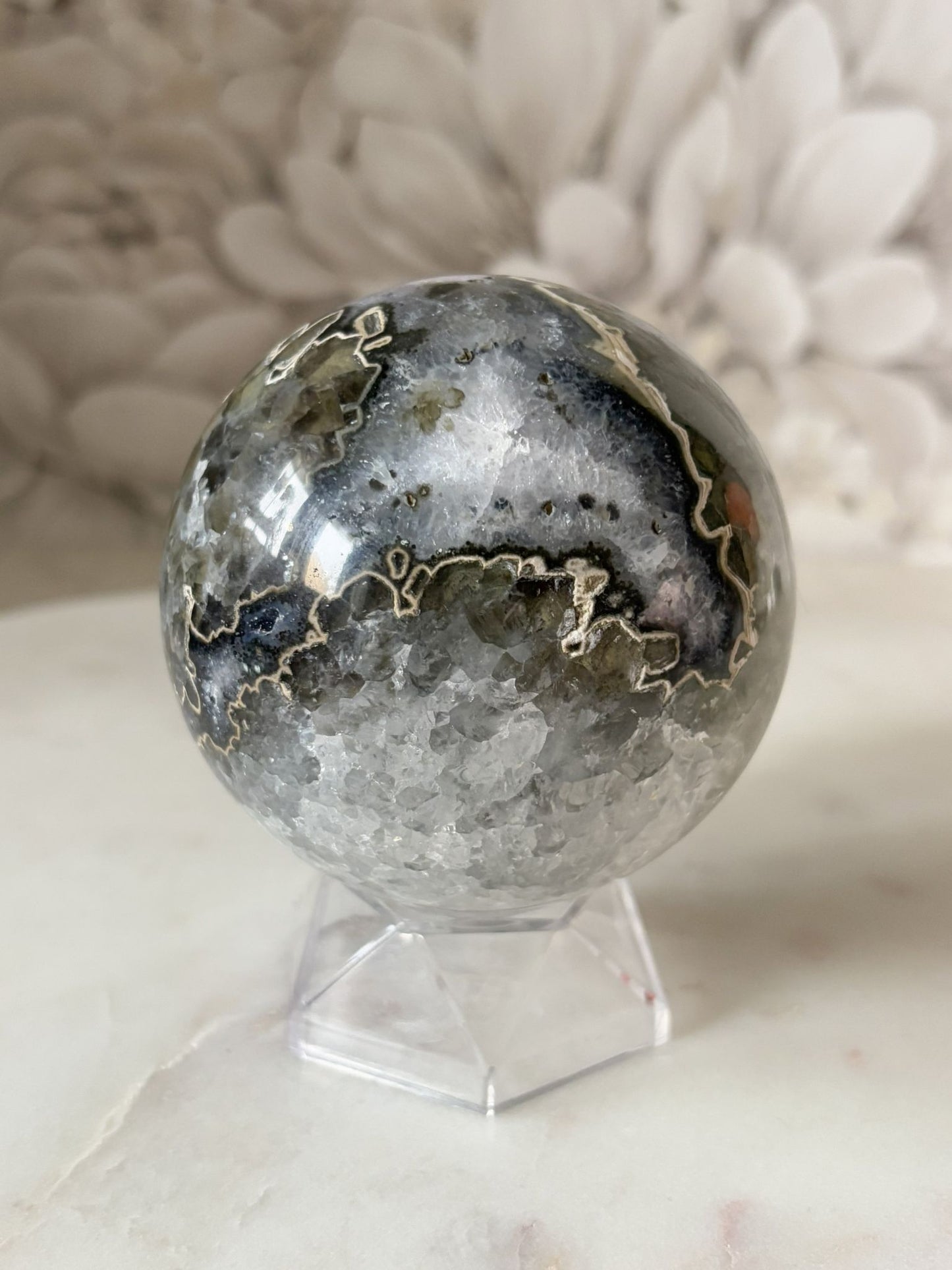 Amethyst Kugel 1 (tolles Muster)