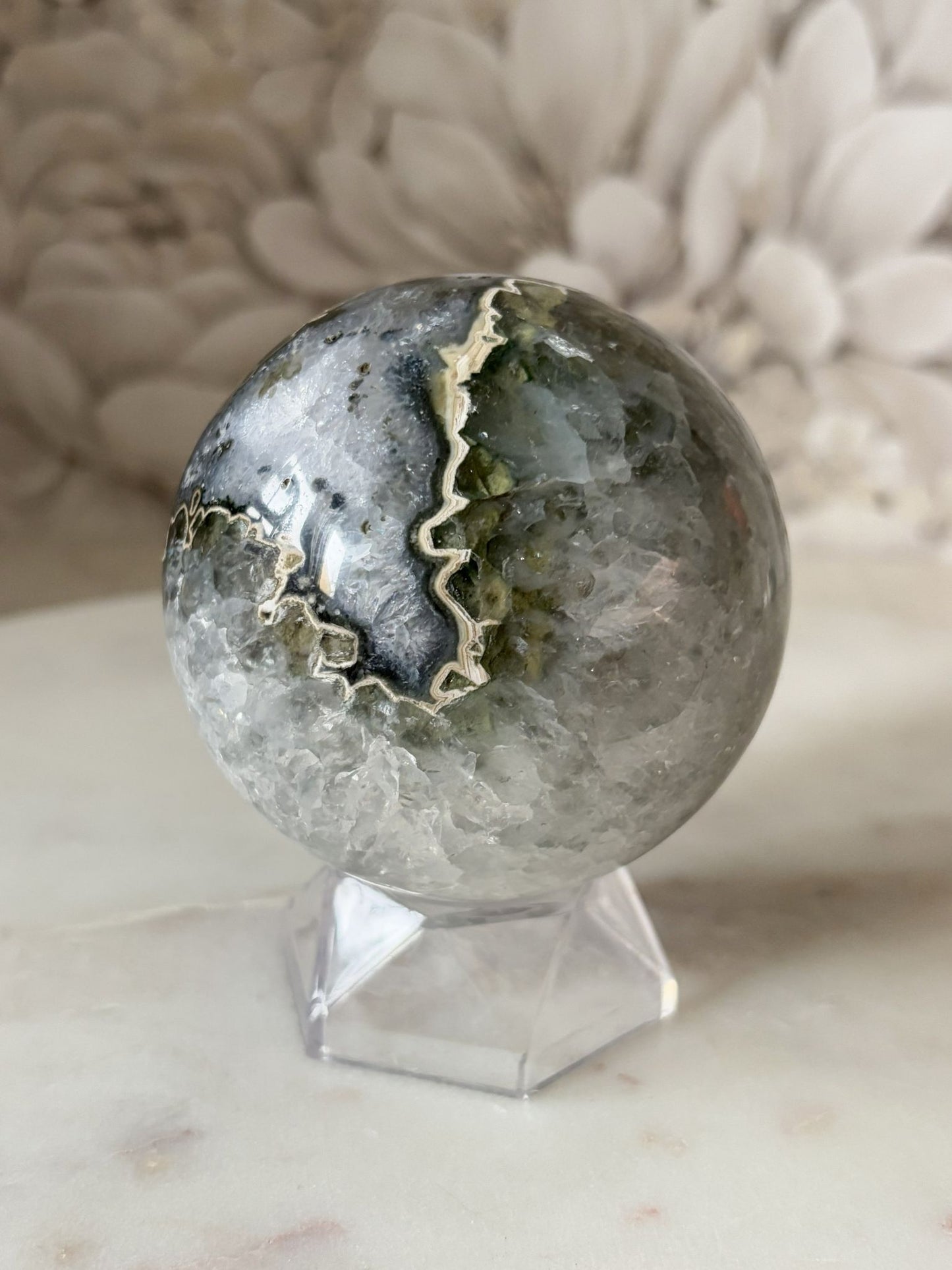 Amethyst Kugel 1 (tolles Muster)