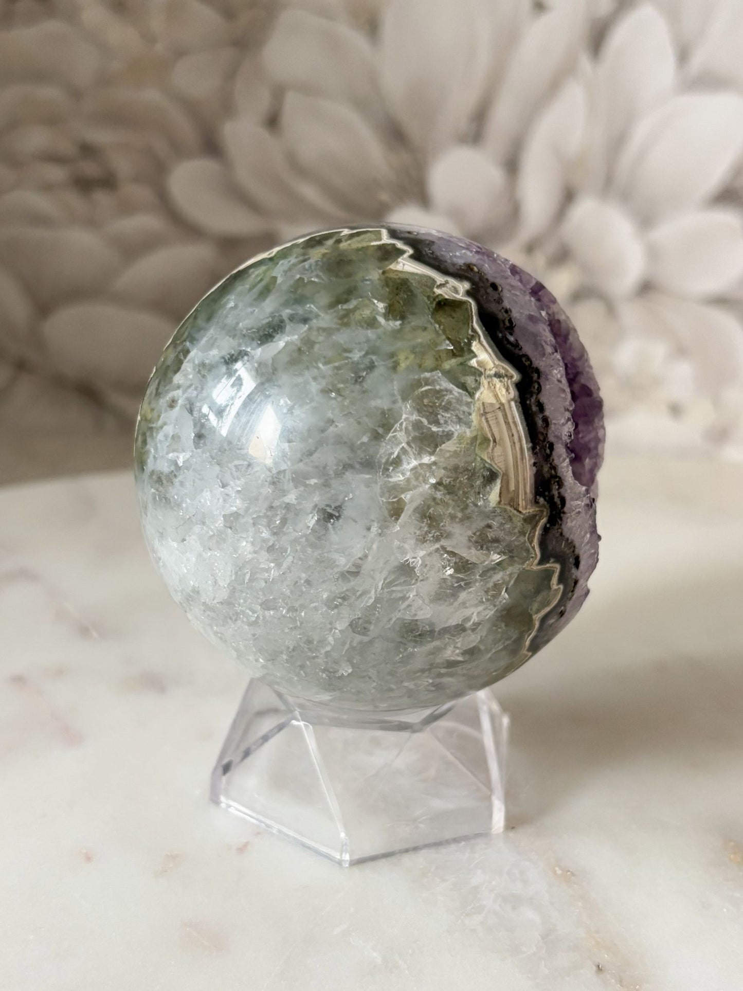 Amethyst Kugel 1 (tolles Muster)