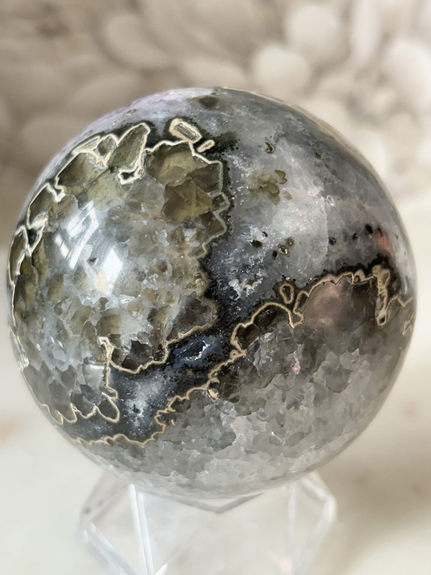 Amethyst Kugel 1 (tolles Muster)