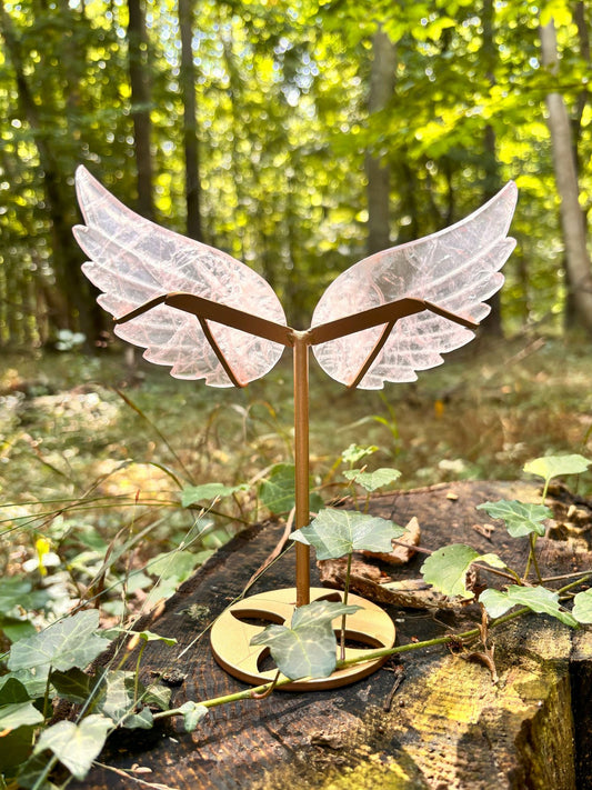 Engelsflügel aus Rosenquarz