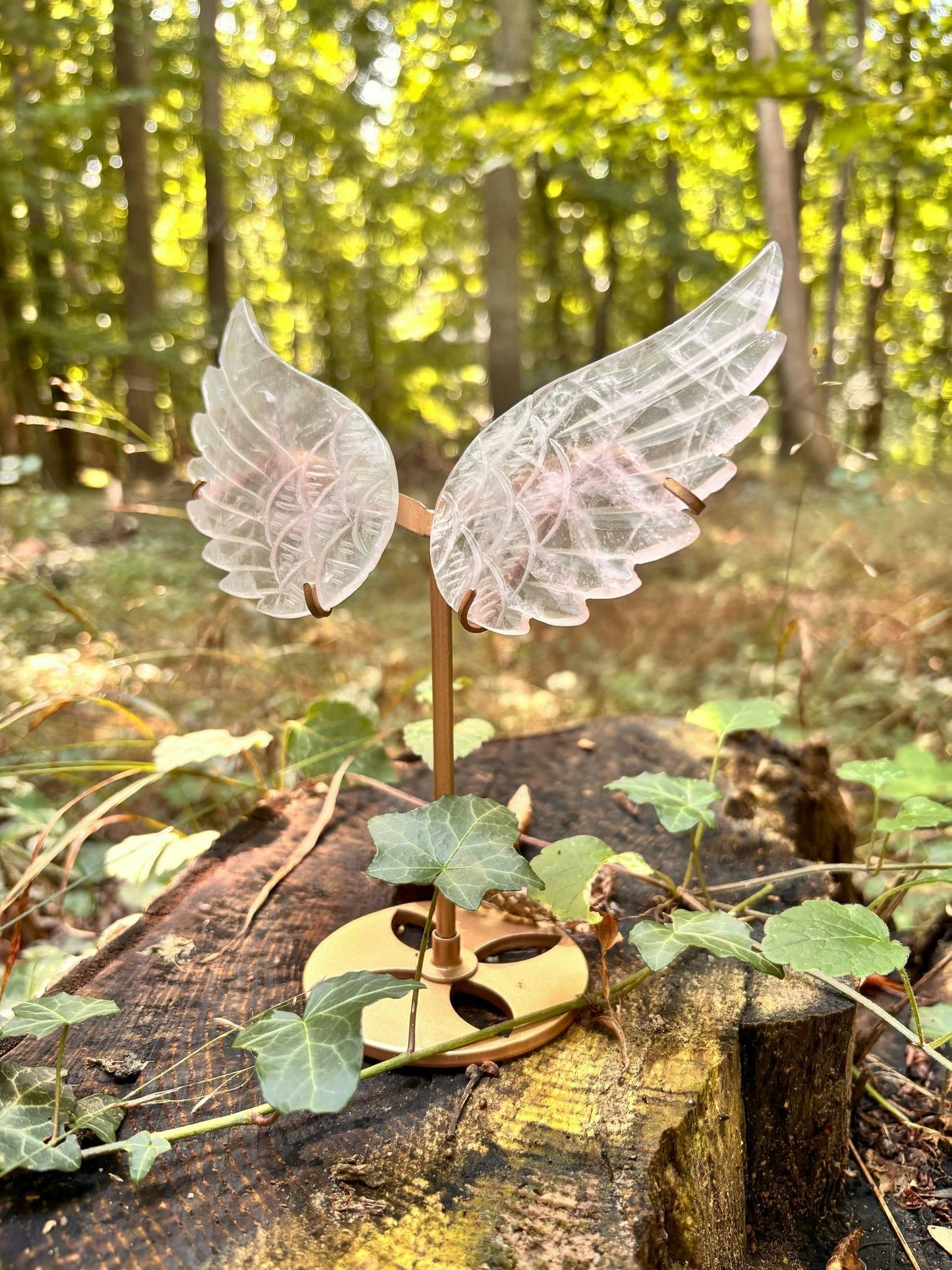 Engelsflügel aus Rosenquarz