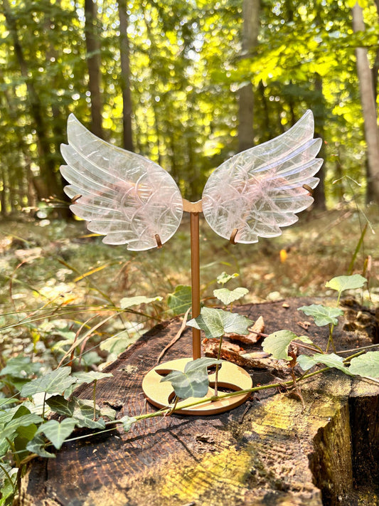 Engelsflügel aus Rosenquarz