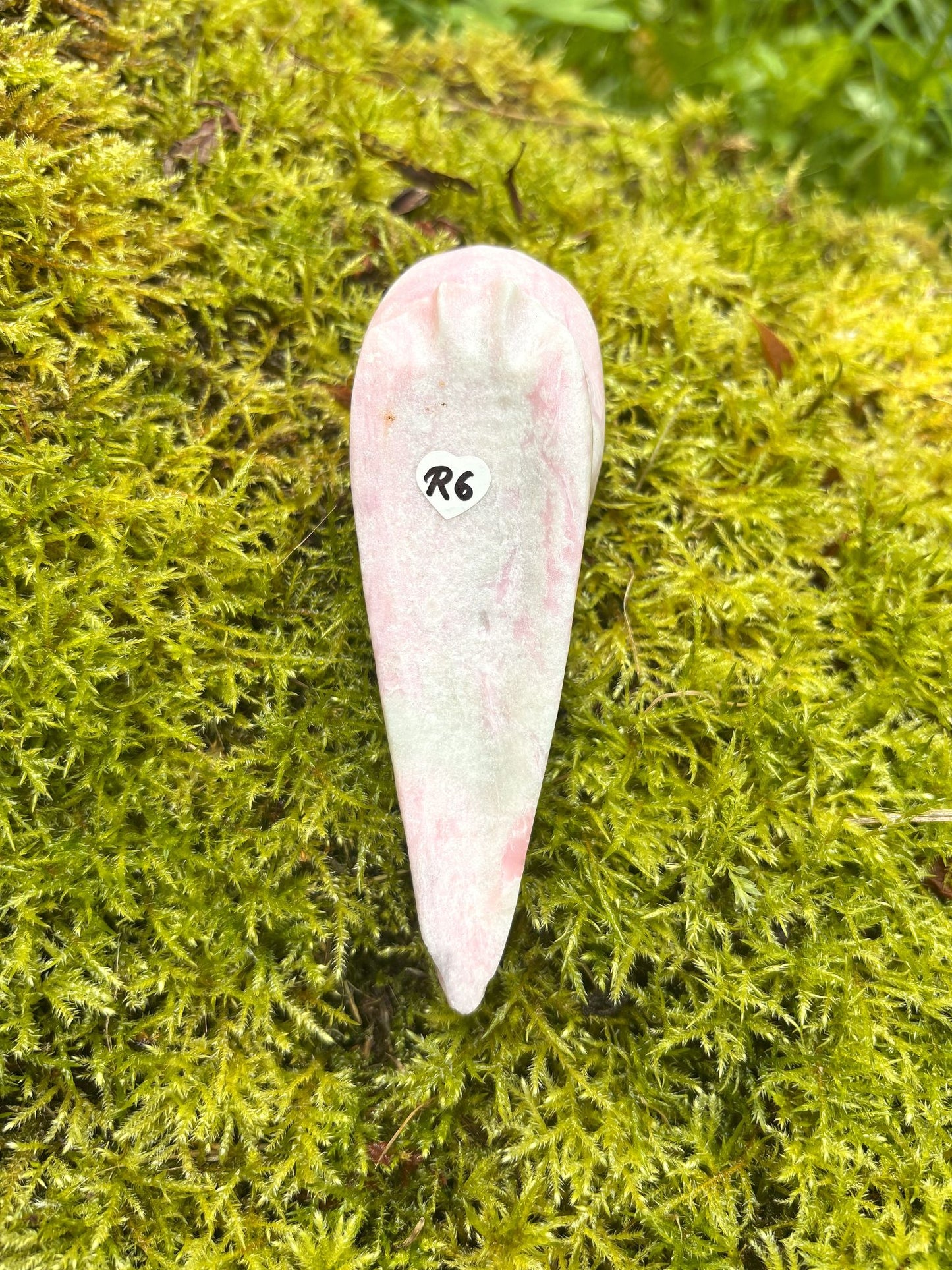 Krähen Schädel Pinker Opal