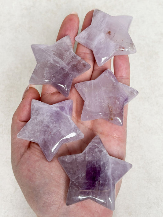 Lavendelquarz Sterne