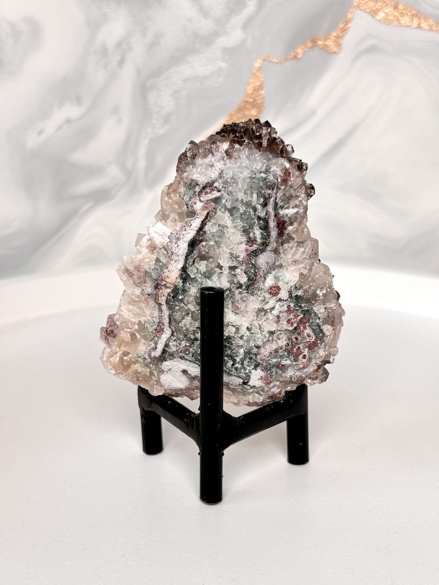 Mini Amethyst mit viel Calcit