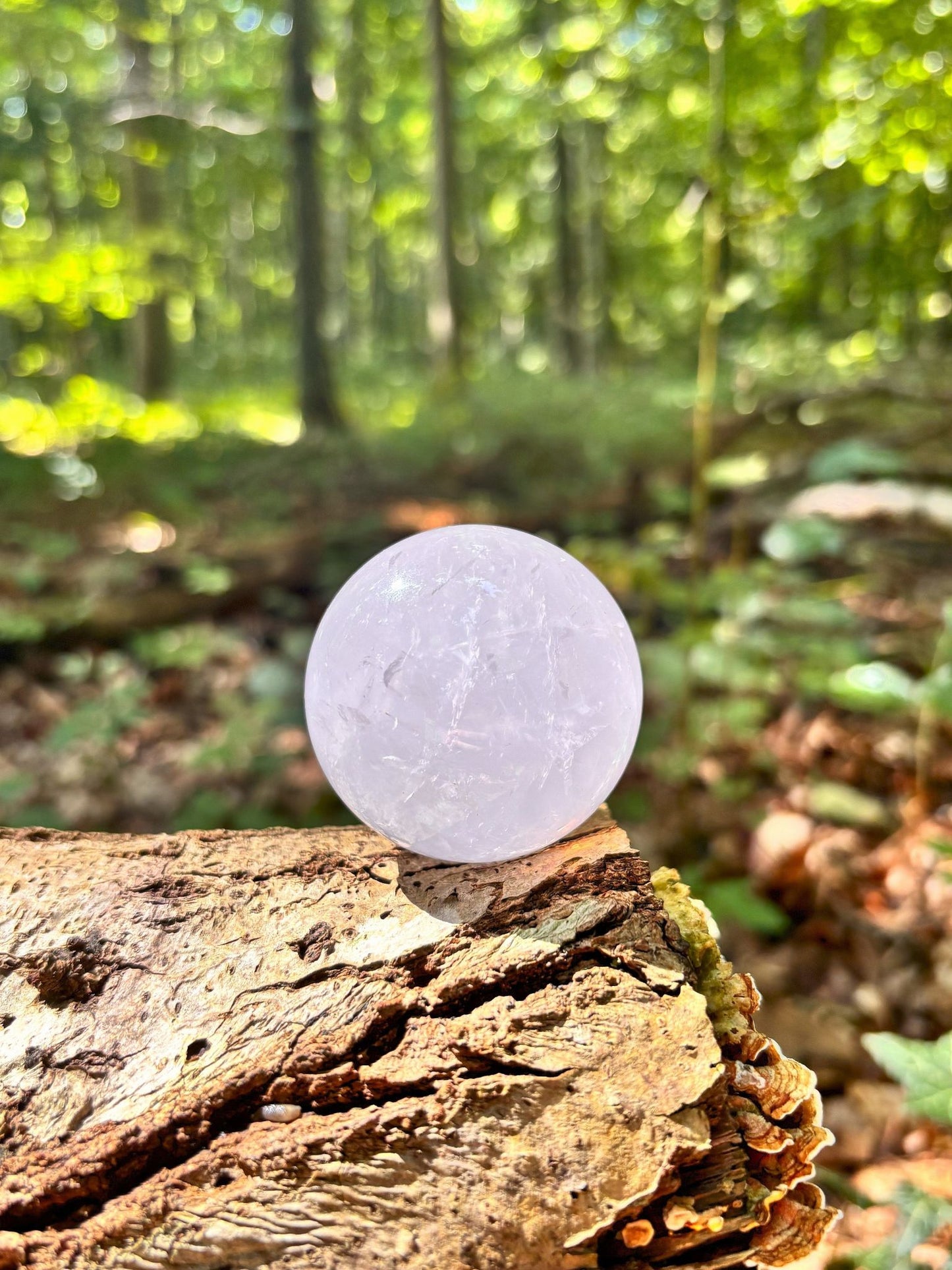 Periwinkle Rosenquarz Kugel