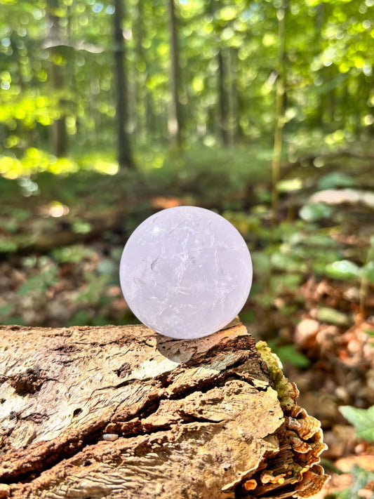 Periwinkle Rosenquarz Kugel