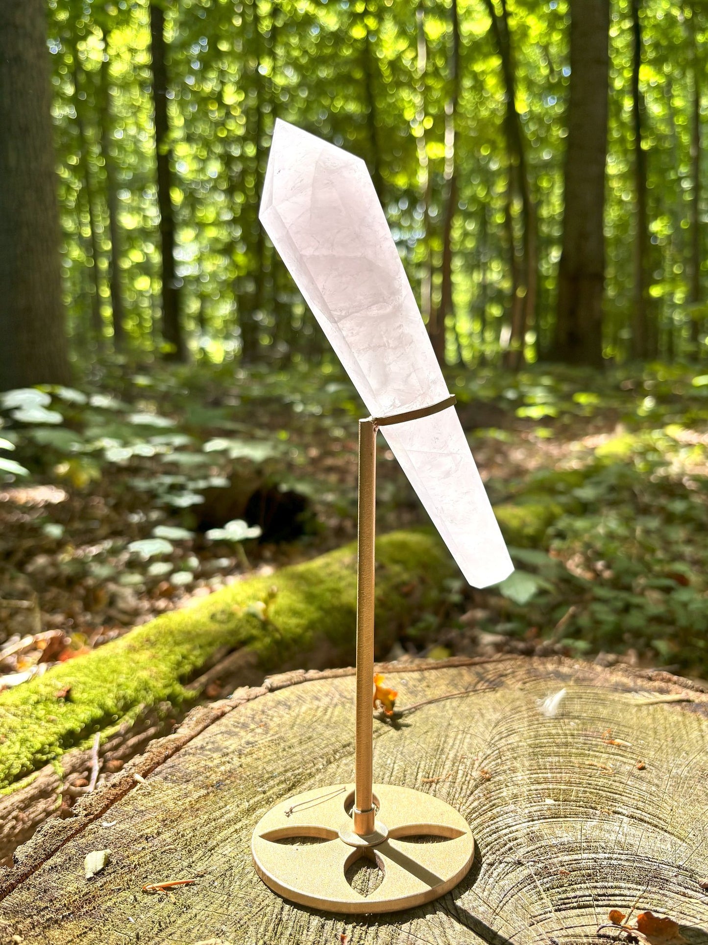 Periwinkle Rosenquarz Stab