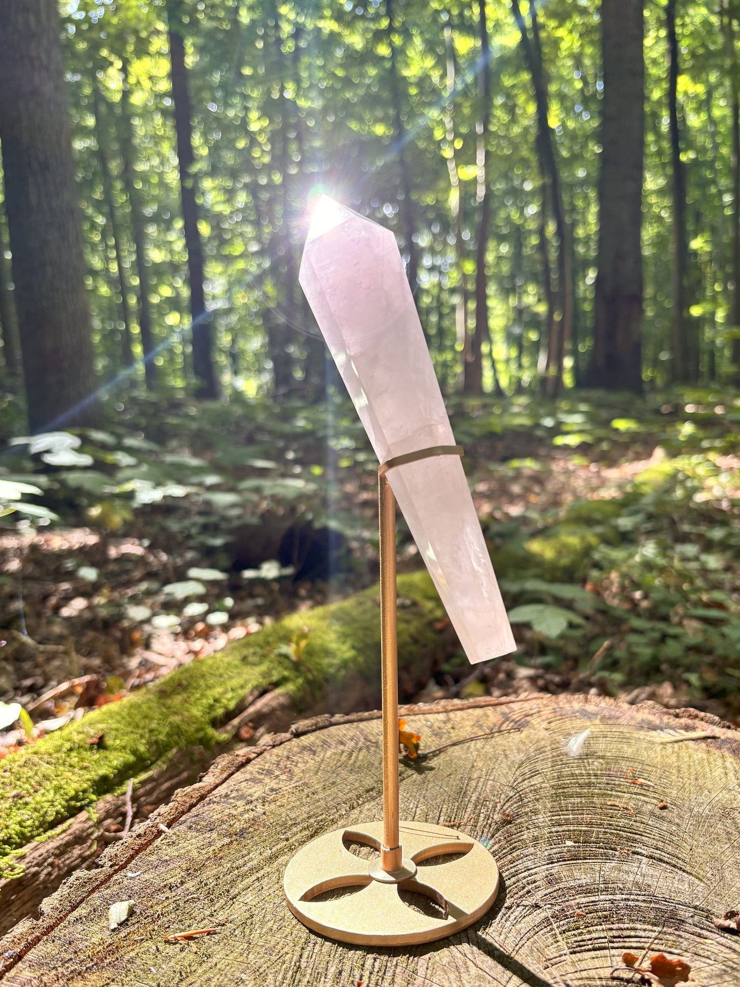 Periwinkle Rosenquarz Stab