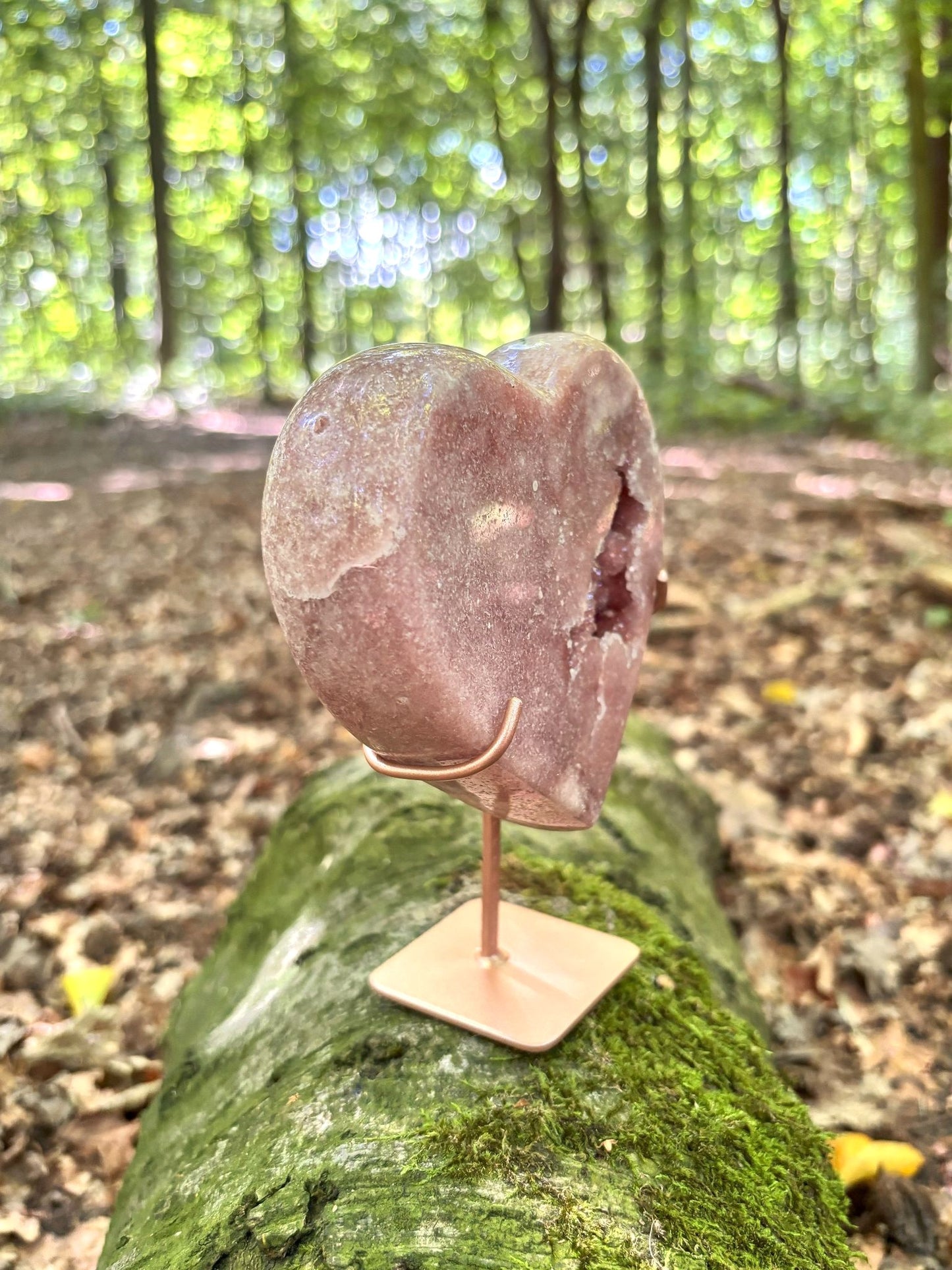 Pinker Amethyst Herz Klein