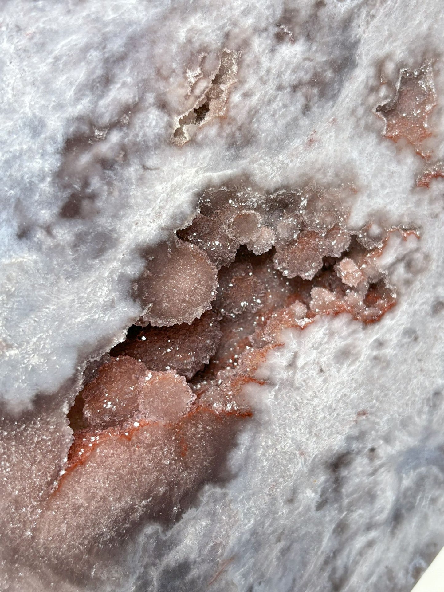 Pinker Amethyst Herz Groß