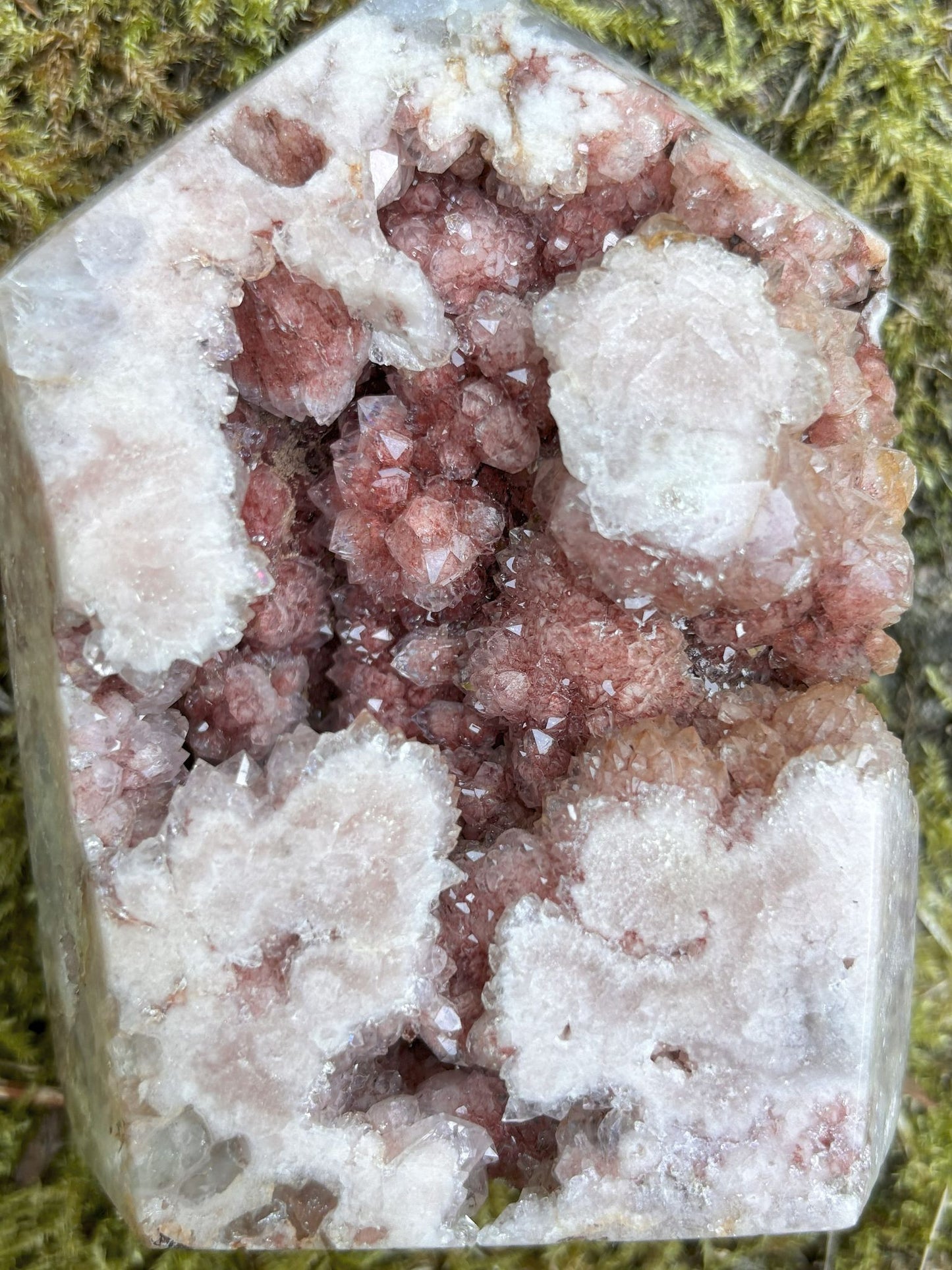 Pinker Amethyst Turm Klein