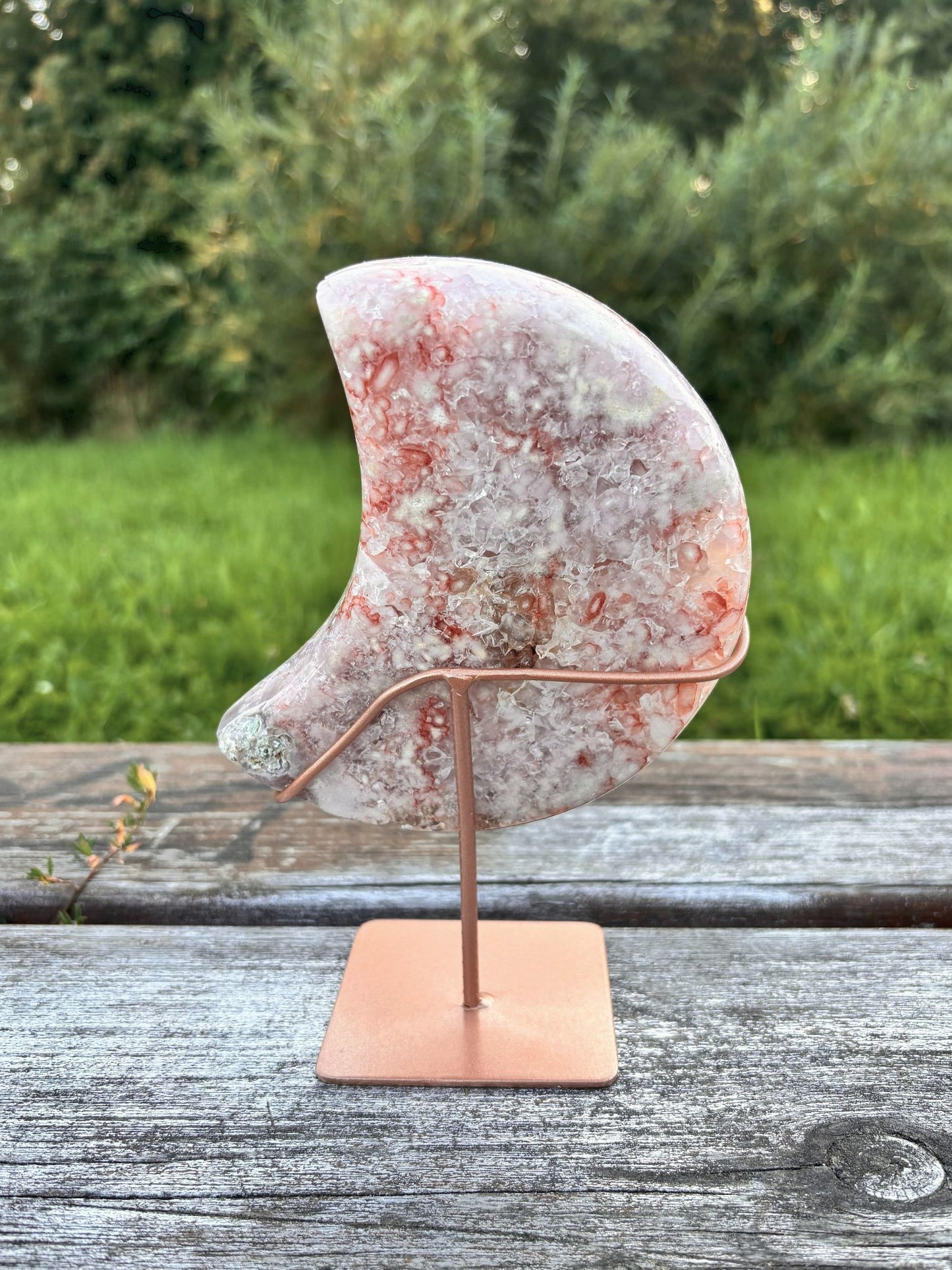 Pinker Amethyst & Quarz Mond