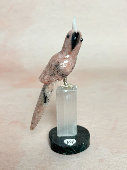 Vögel auf Selenit