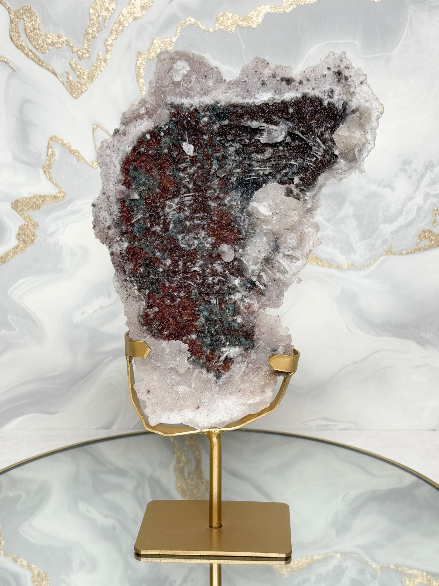 Zeolith Zweiseitig (voller Zuckerkristalle)