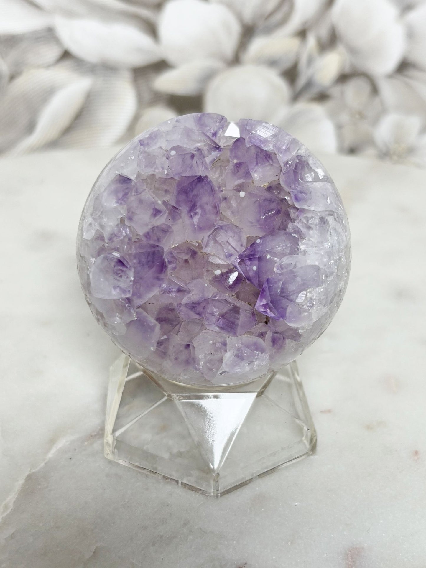 Amethyst Achat Kugel Nr. 10