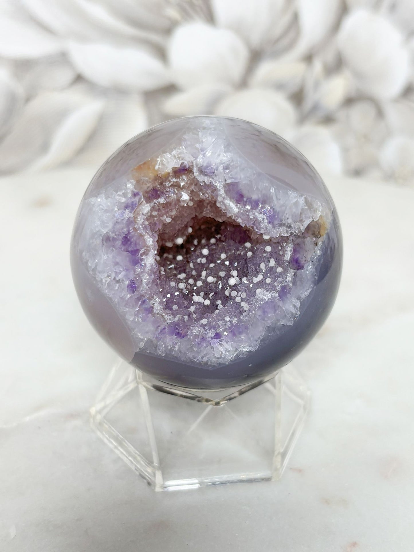 Amethyst Achat Kugel Nr. 11