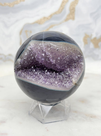 Amethyst Achat Kugel Nr. 13