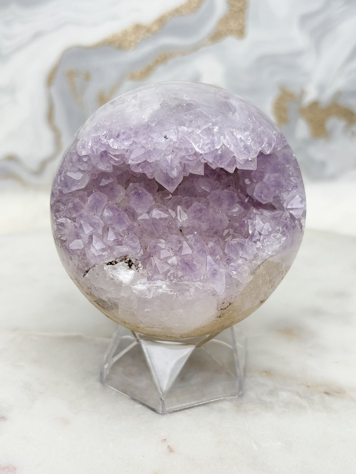 Amethyst Achat Kugel Nr. 14