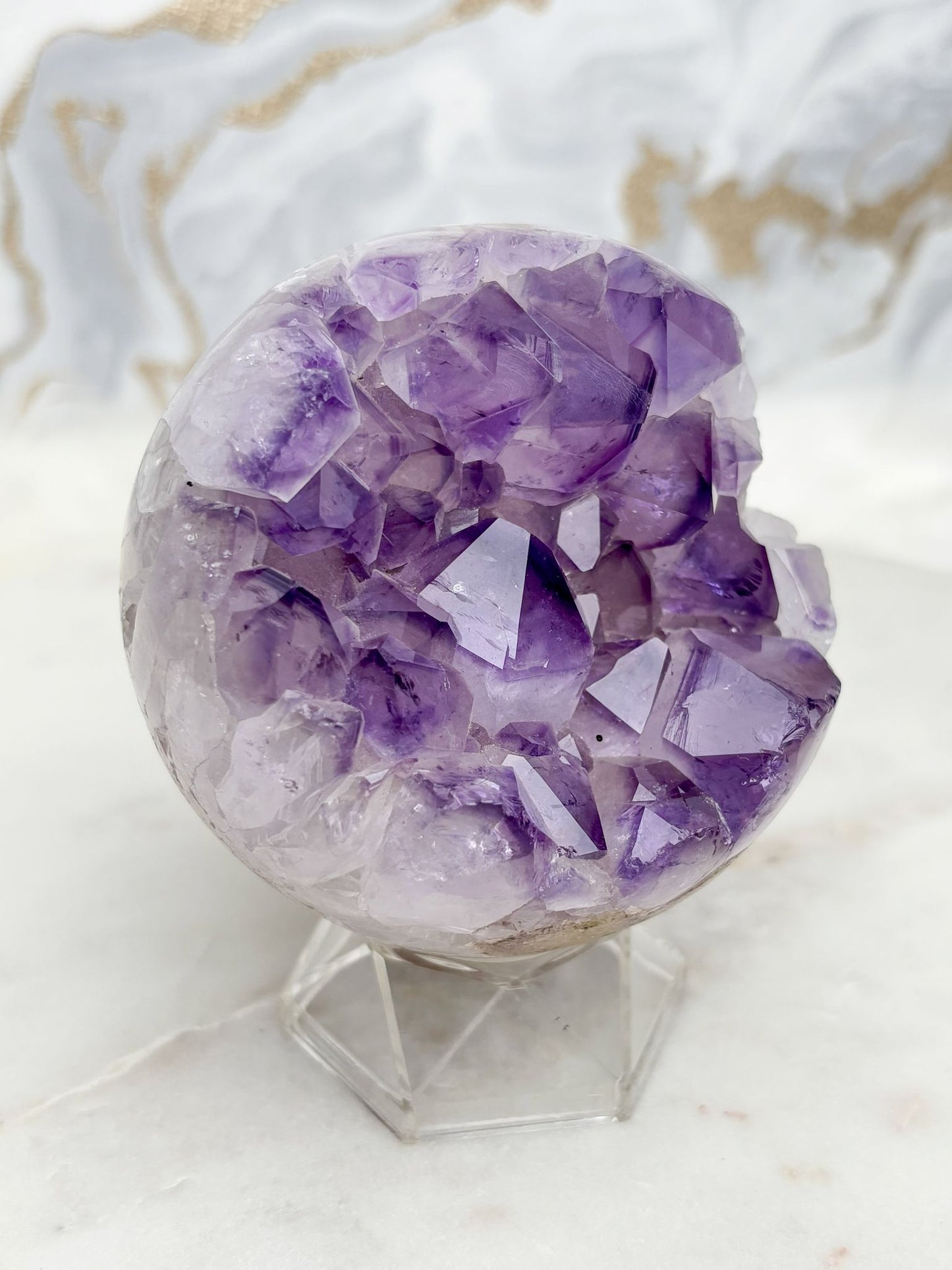 Amethyst Achat Kugel Nr. 17