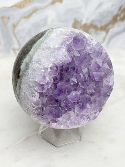 Amethyst Achat Kugel Nr. 18