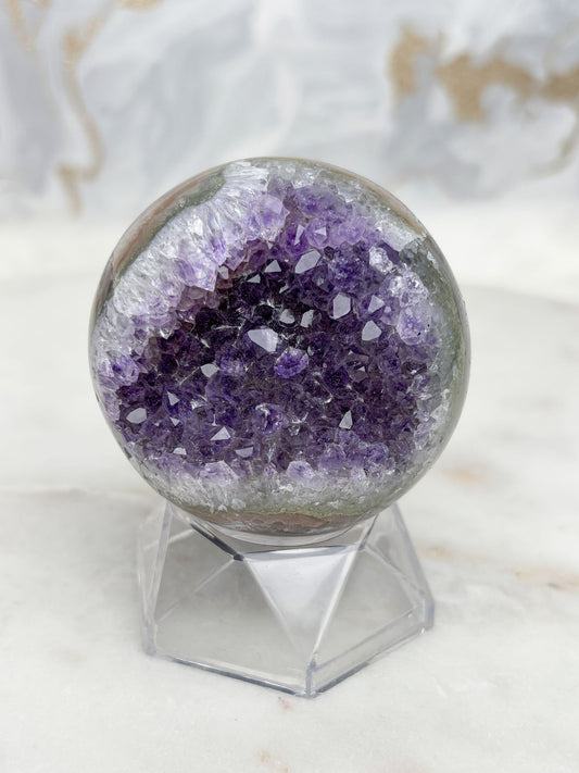 Amethyst Achat Kugel Nr. 19