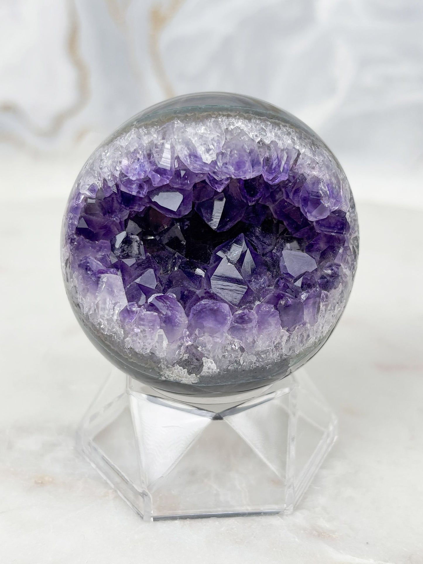 Amethyst Achat Kugel Nr. 22