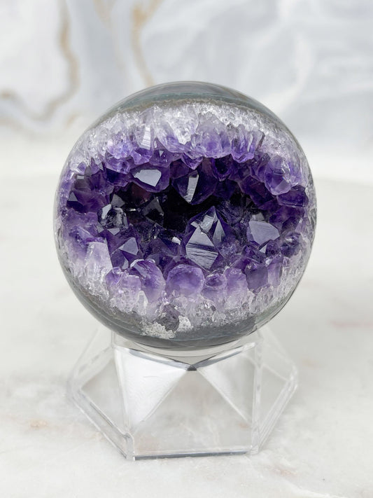 Amethyst Achat Kugel Nr. 22