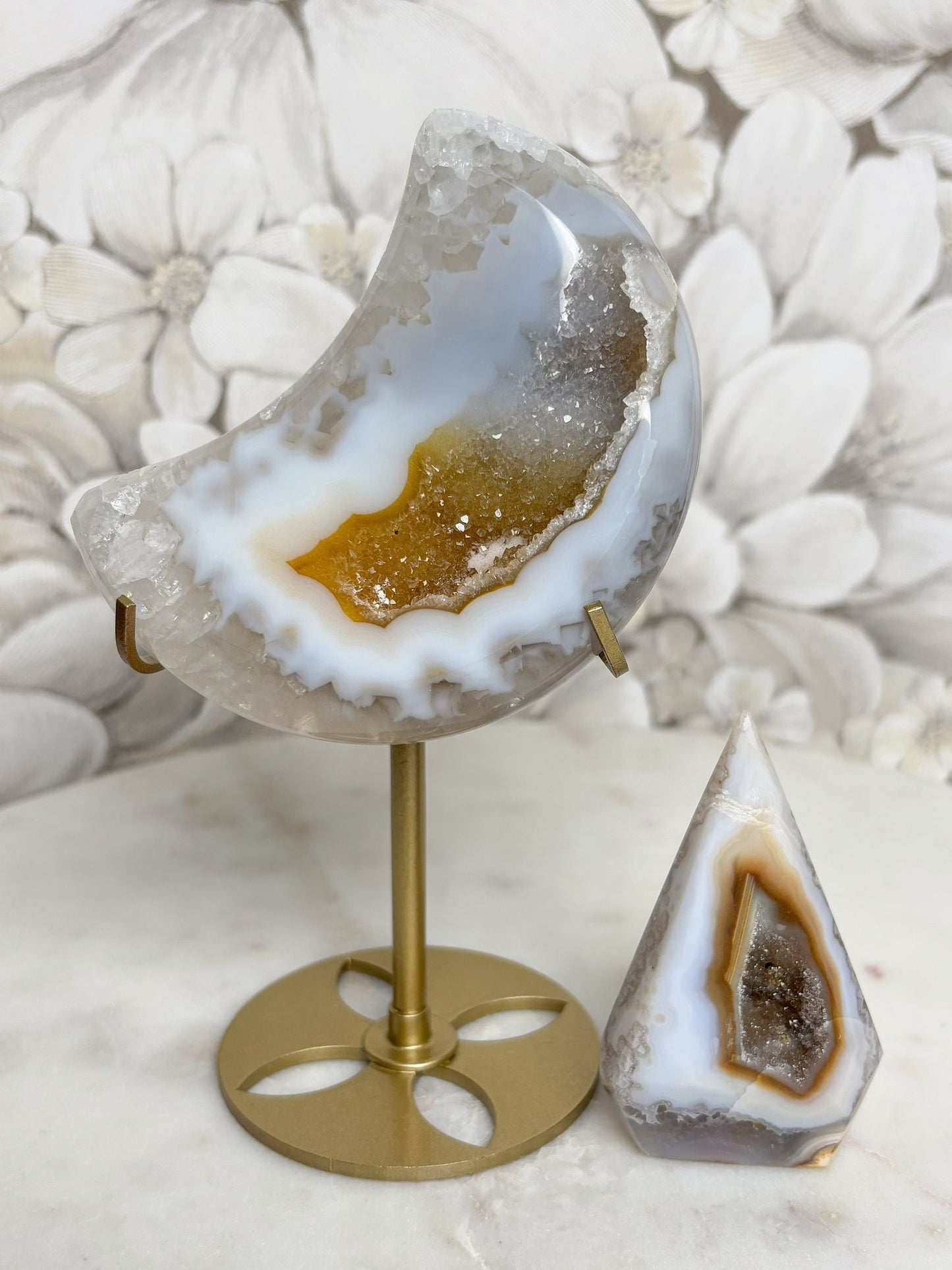 Set: Achat Mond & Diamant