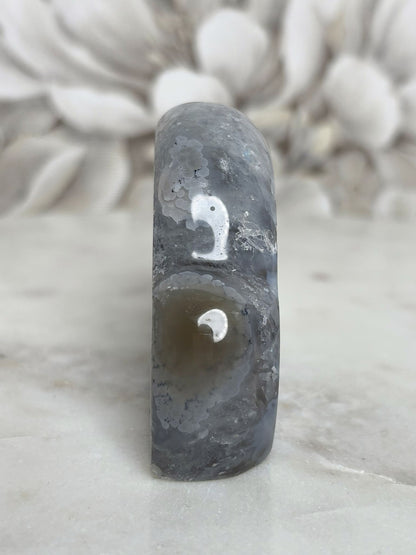 Achat Wolke mit Glitzercalcit