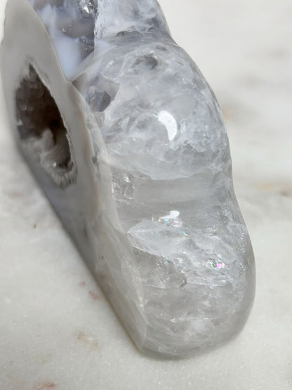 Achat Wolke mit Glitzercalcit