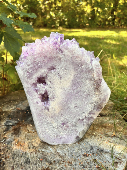Amethyst Cluster mit Goethit