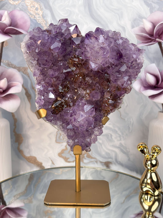 Amethyst mit Goethit Einschlüssen