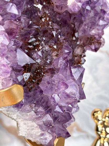 Amethyst mit Goethit Einschlüssen