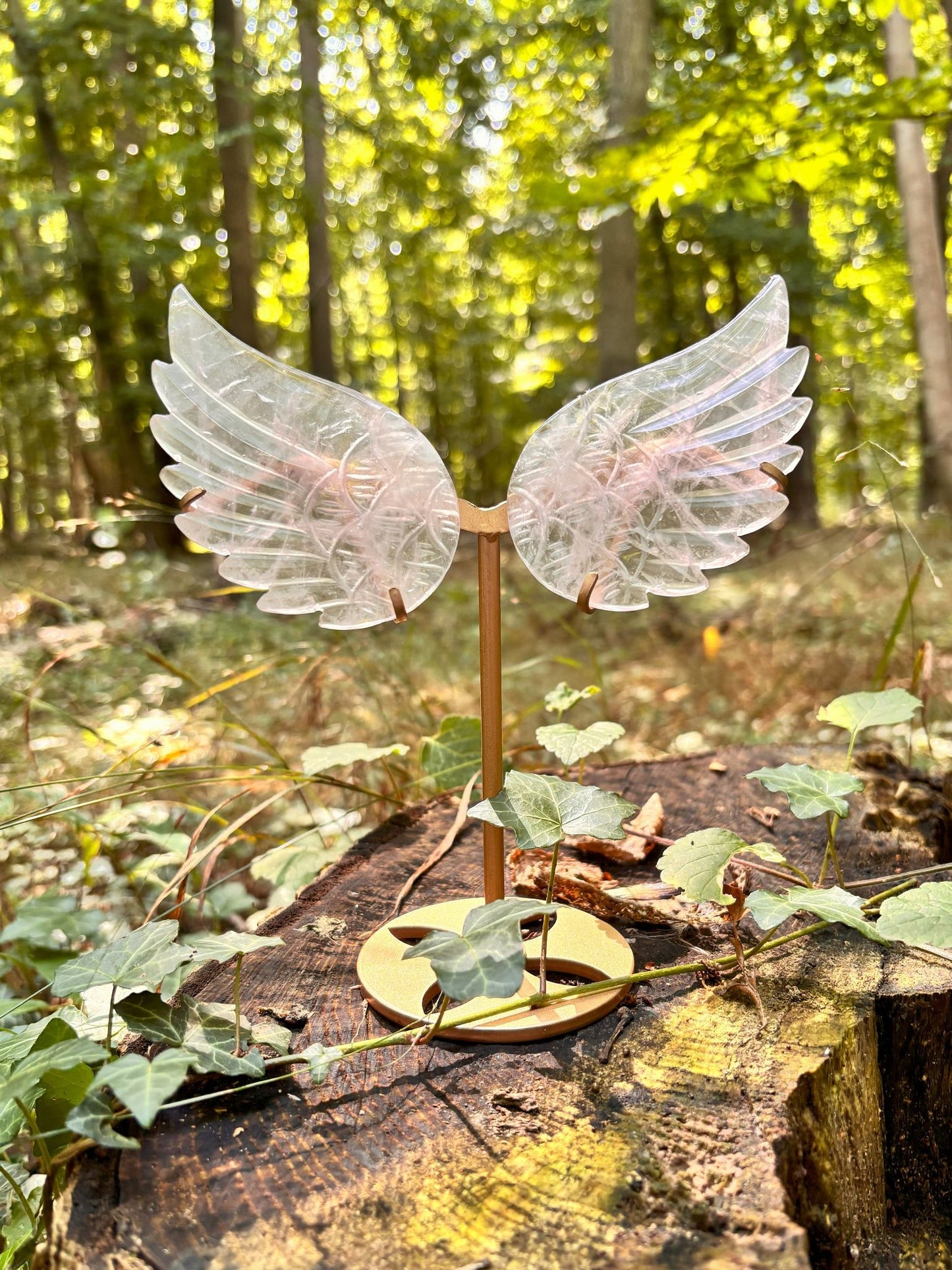 Engelsflügel aus Rosenquarz