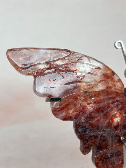 B-Ware: Feuerquarz Schmetterling