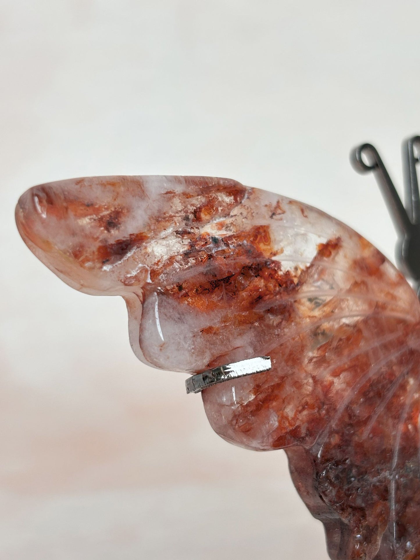 B-Ware: Feuerquarz Schmetterling