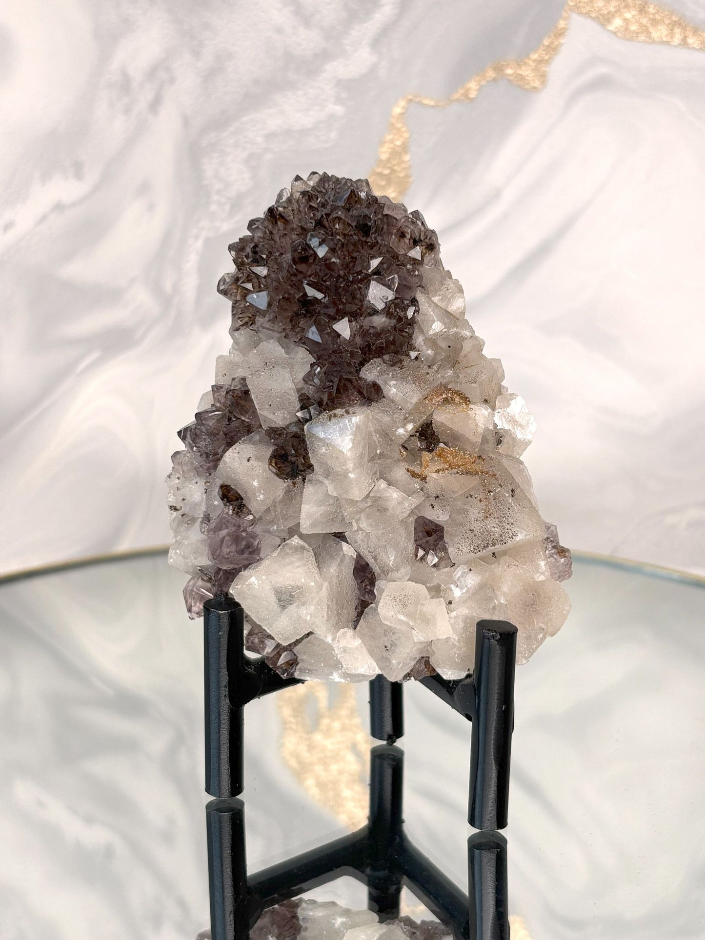 Mini Amethyst mit viel Calcit