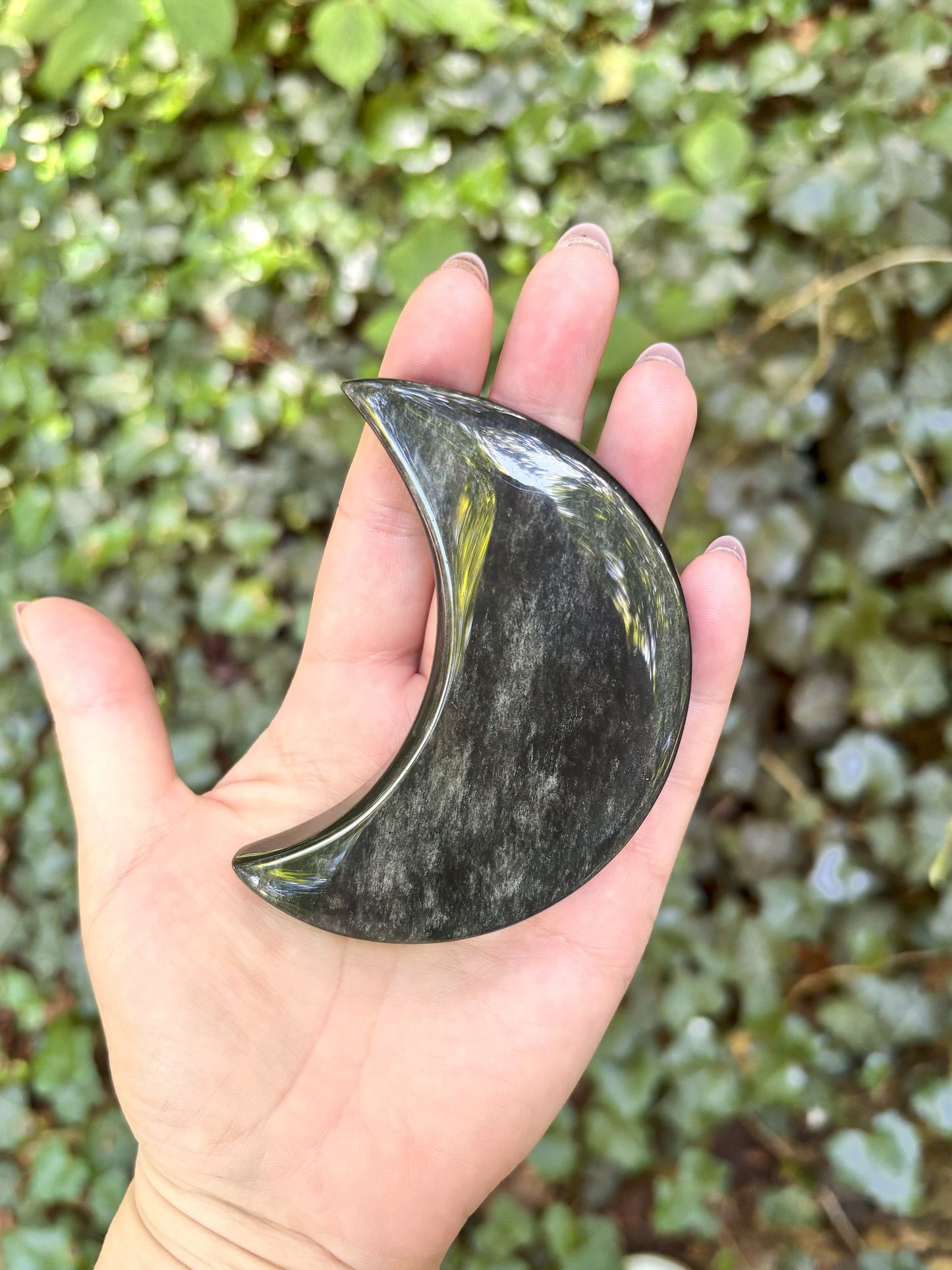 Silber Obsidian Monde
