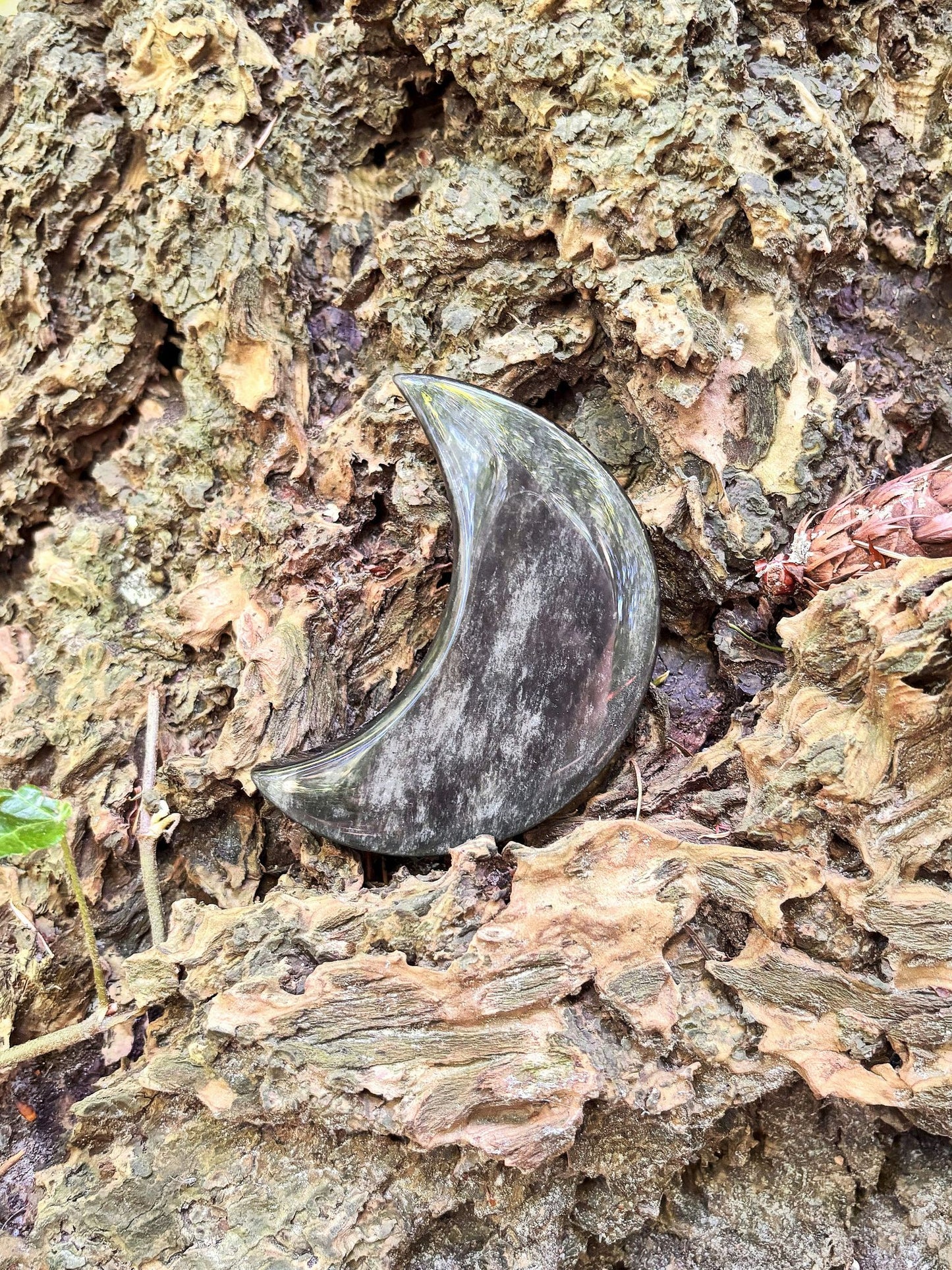 Silber Obsidian Monde