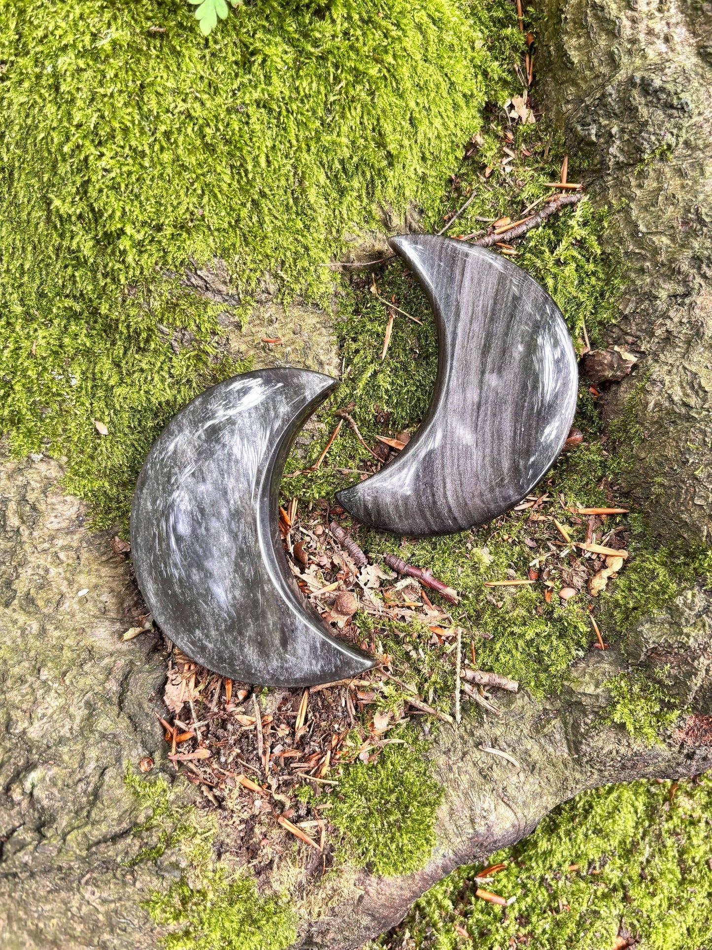 Silber Obsidian Monde