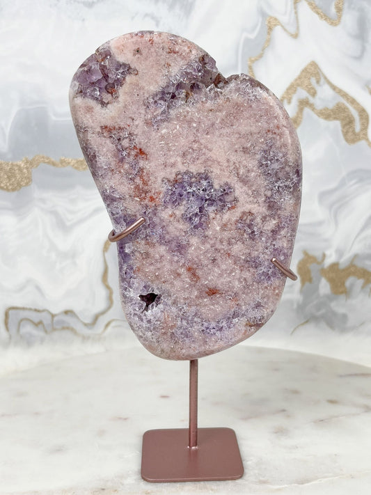 Pink Amethyst & Amethyst Freiform Nr. 2