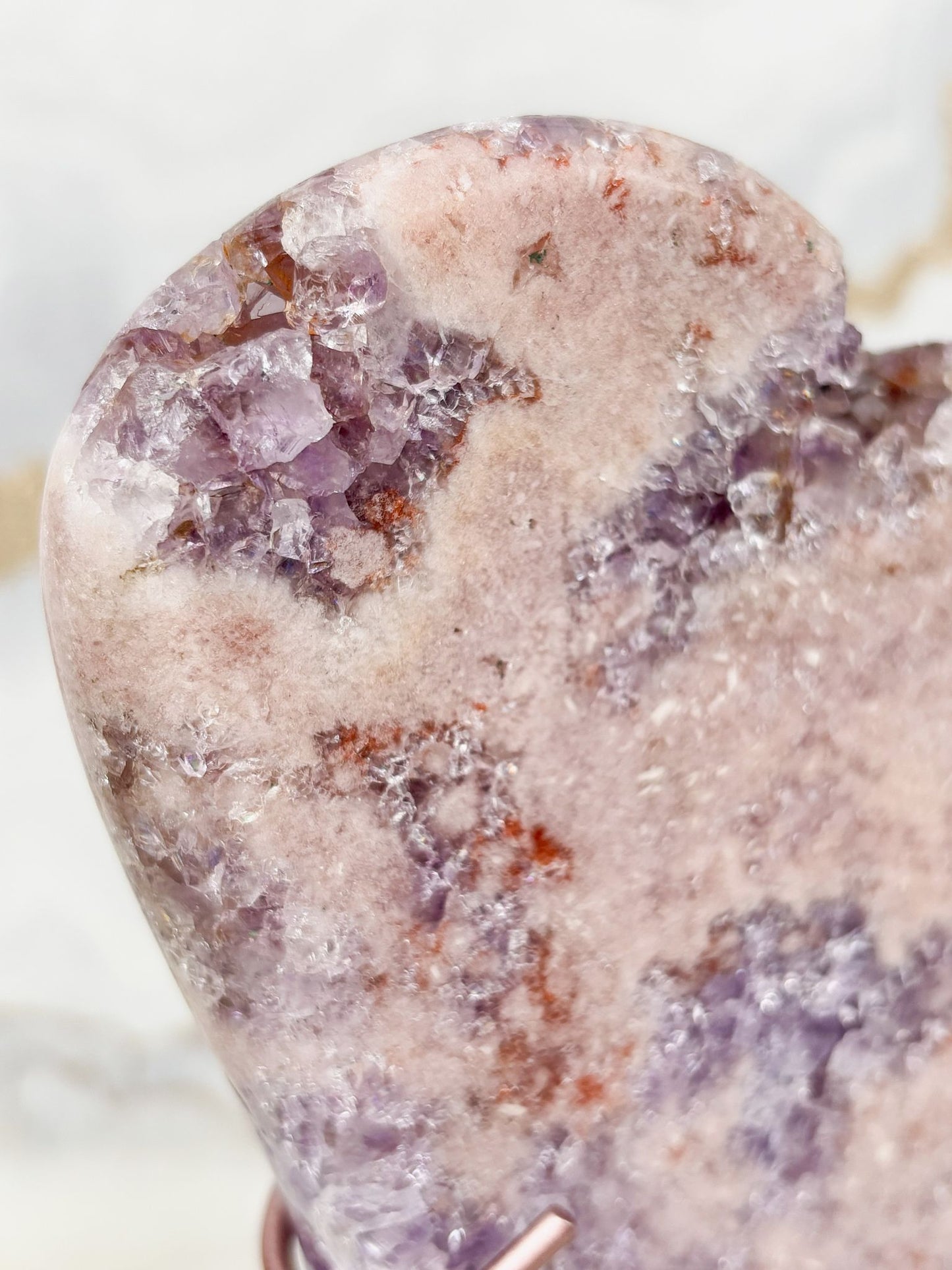 Pink Amethyst & Amethyst Freiform Nr. 2