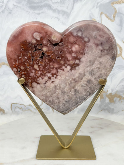 Pink Amethyst Herz