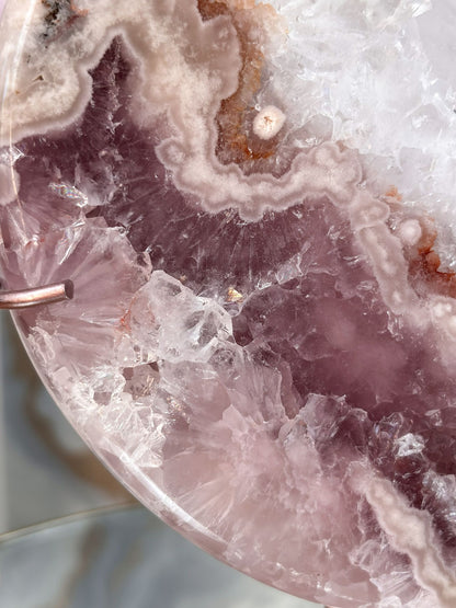 Pink Amethyst & Quarz Mond Nr. 1