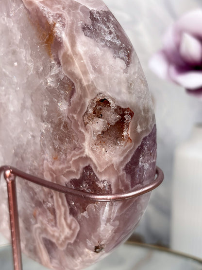 Pink Amethyst & Quarz Mond Nr. 1